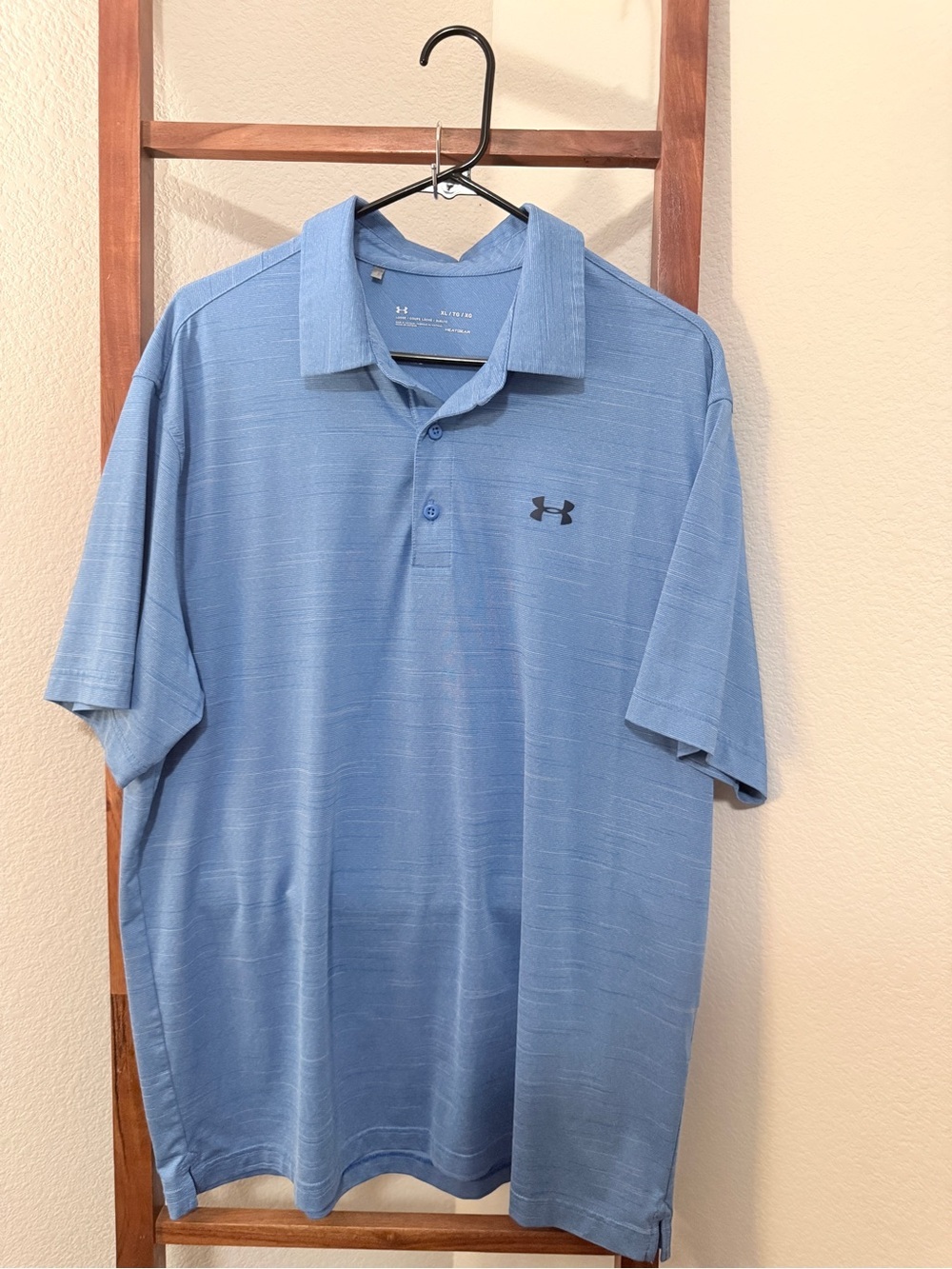 Under Armour Men's Loose Fit Heatgear Blue Performance Polo